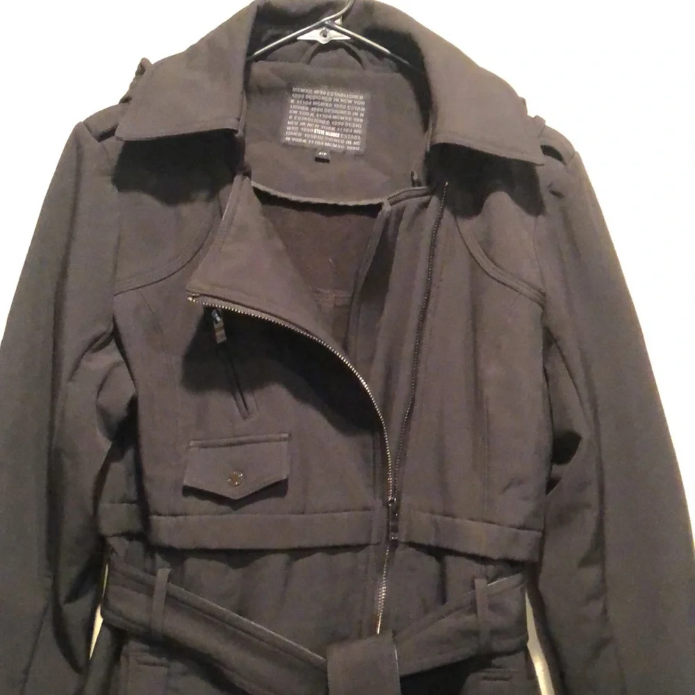 Steve Madden All Weather 3/4 length hooded jacket. Size S - Picture 2 of 7